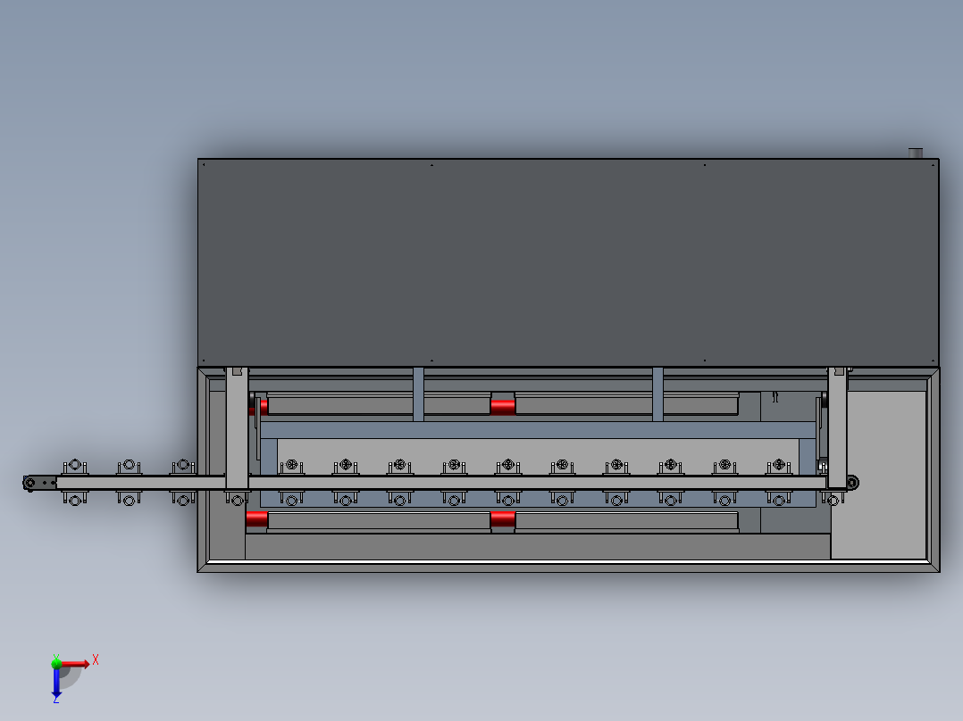 试管超声波清洗设备sw23俯视图