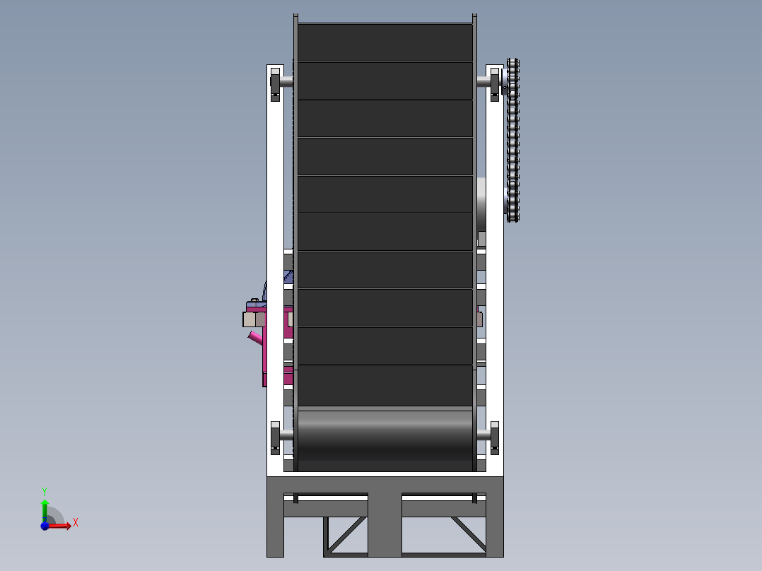 水果分拣机sw20可编辑前视图