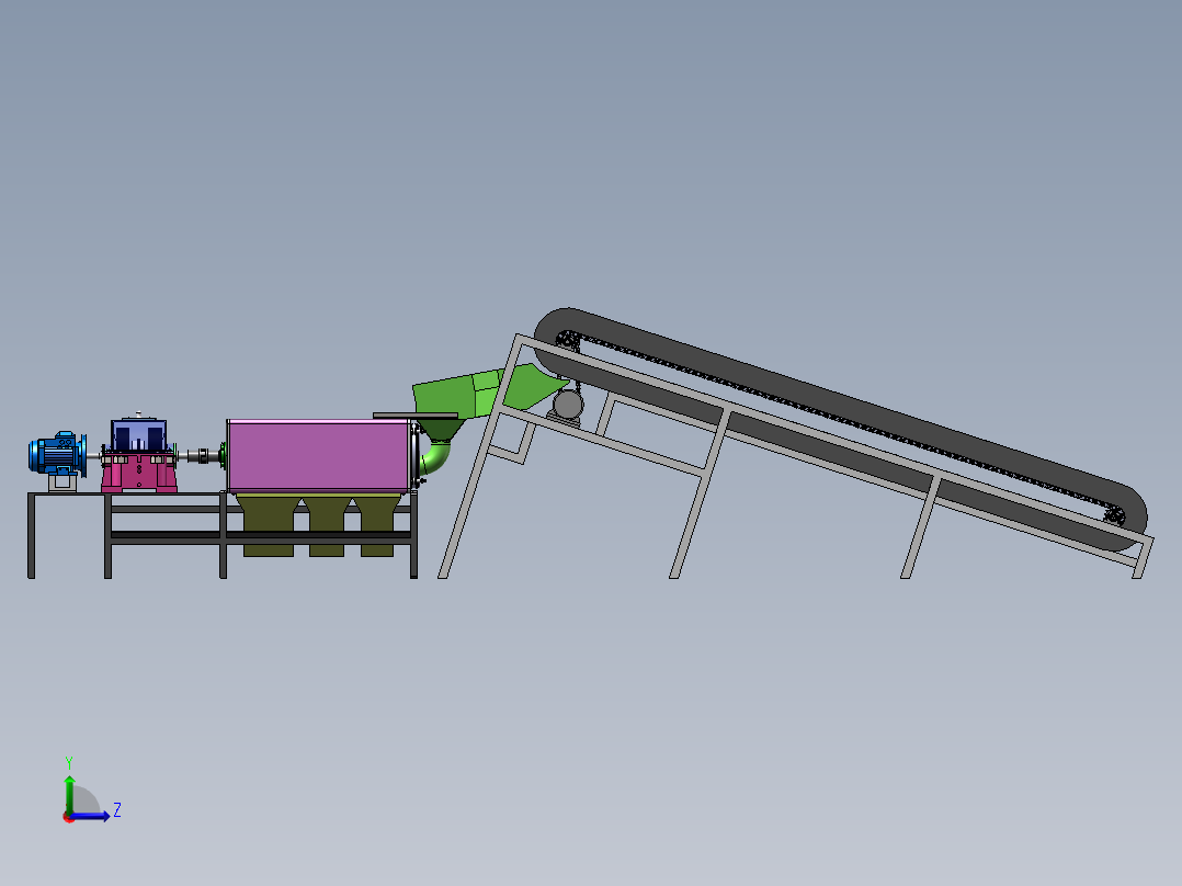 水果分拣机sw20可编辑左视图