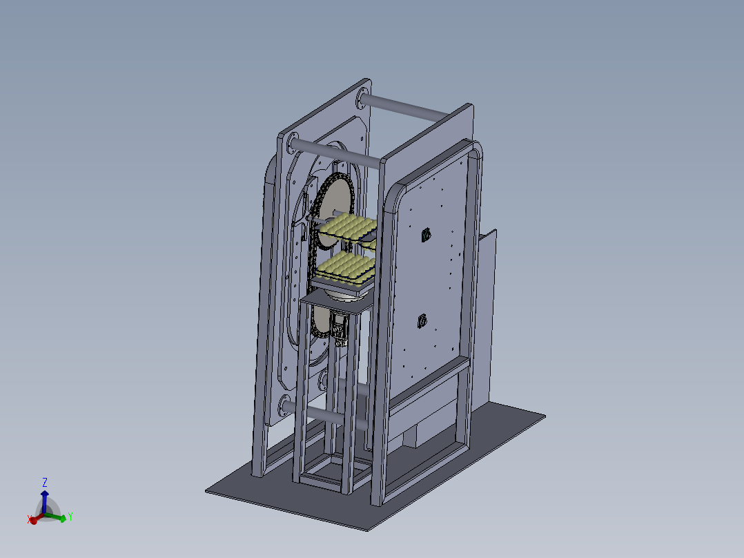 鸡蛋托盘堆叠机械设计