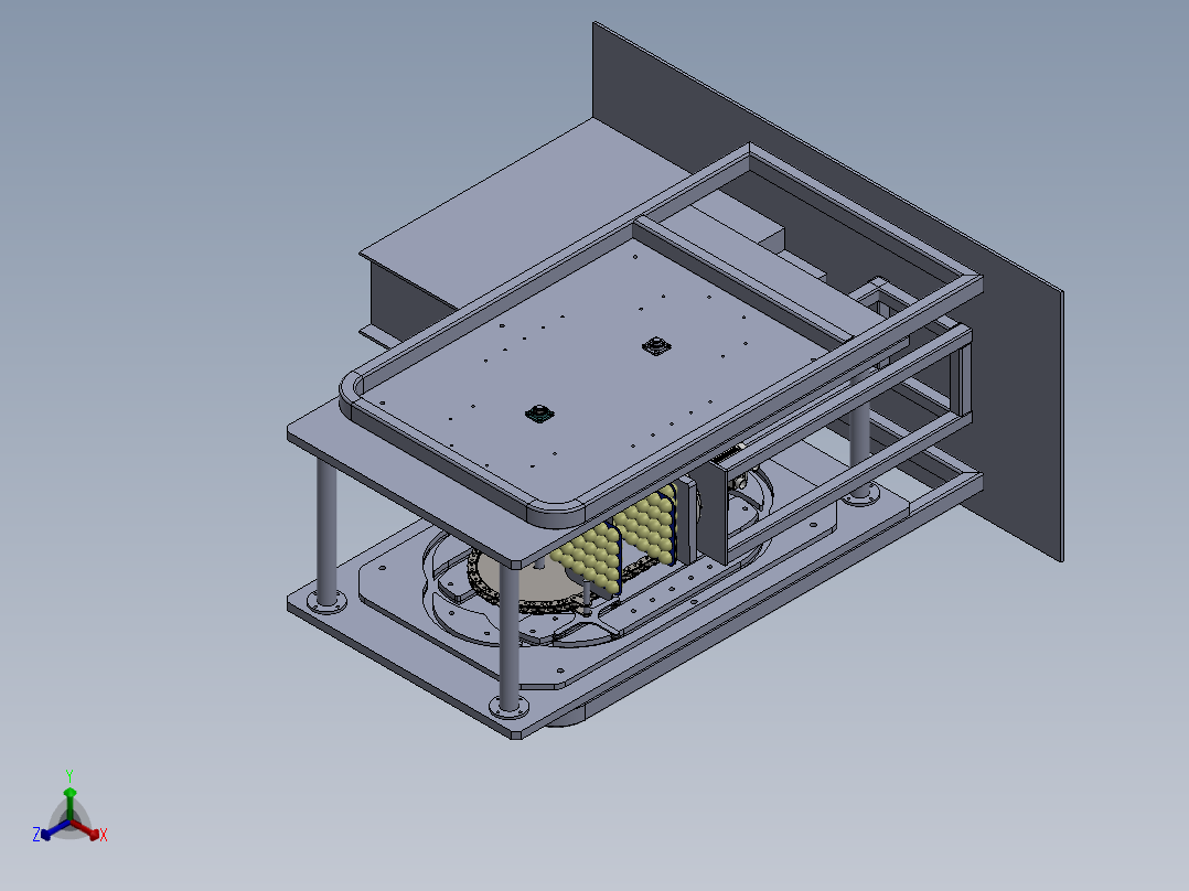 鸡蛋托盘堆叠机械设计正等轴测图