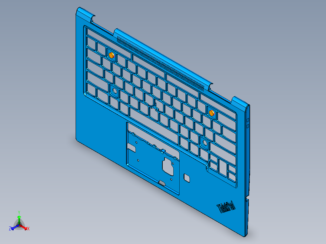 笔记本C壳钻音量孔UG刀路模型