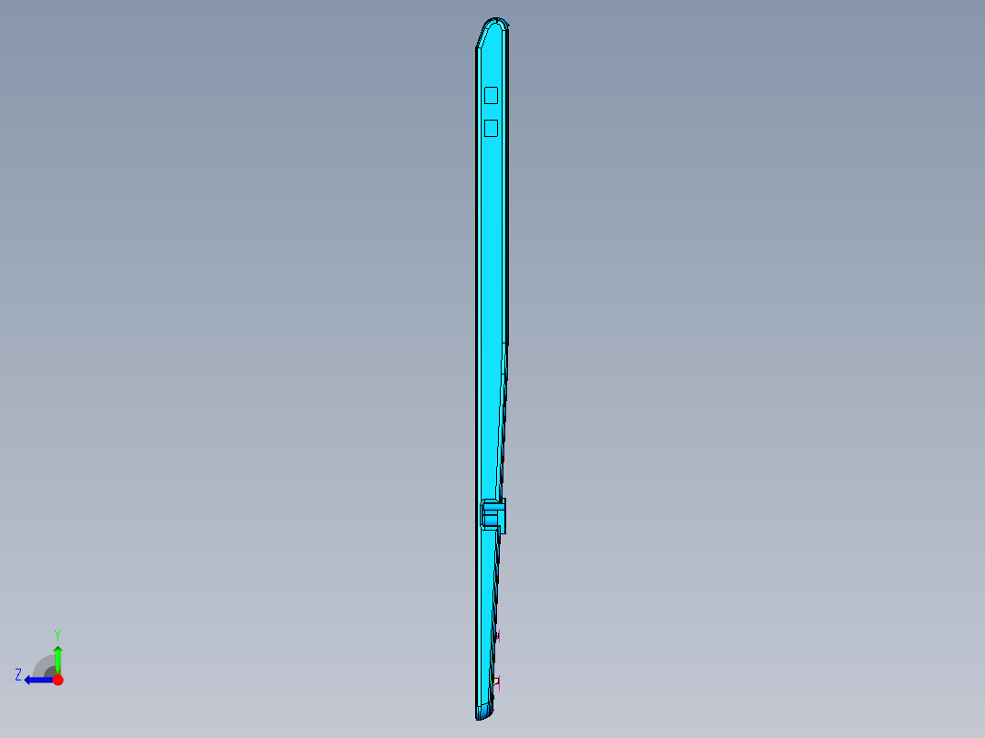 笔记本C壳钻音量孔UG刀路模型右视图