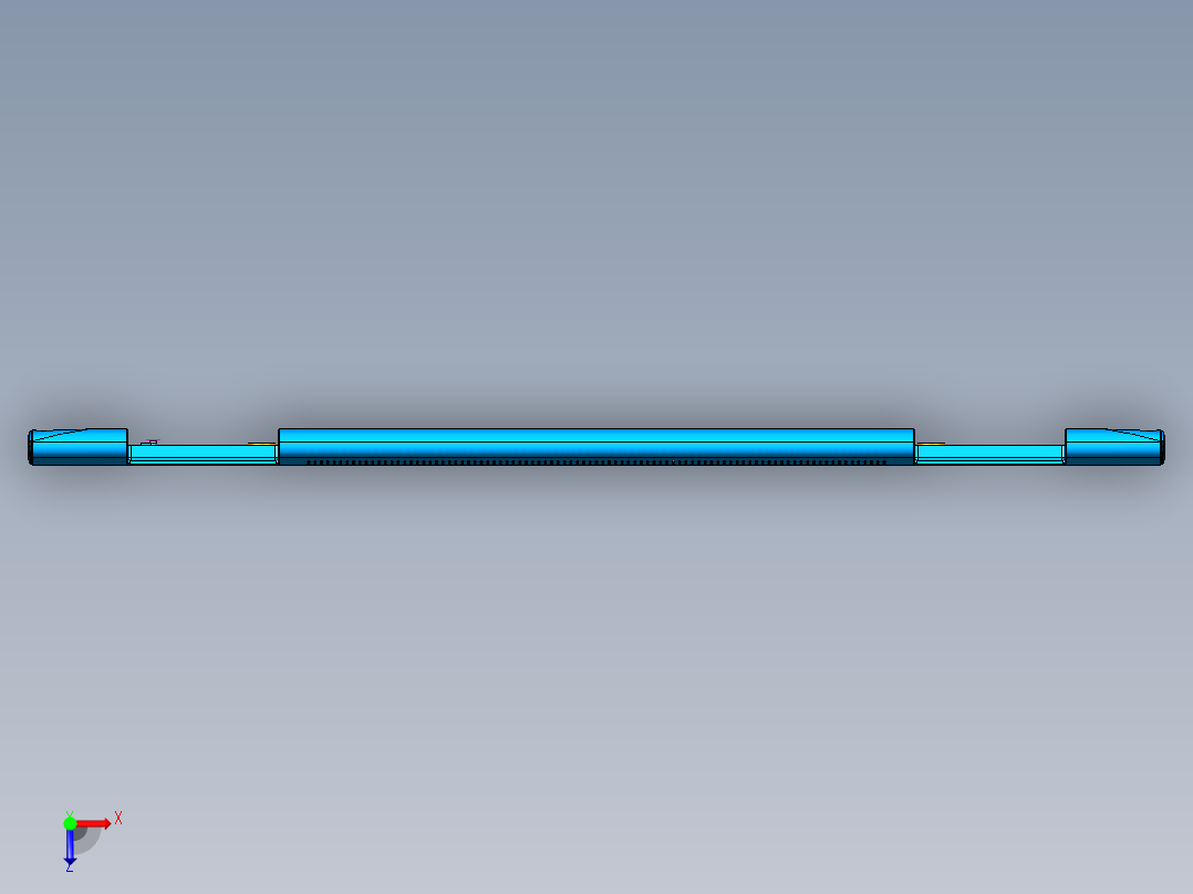 笔记本C壳钻音量孔UG刀路模型俯视图