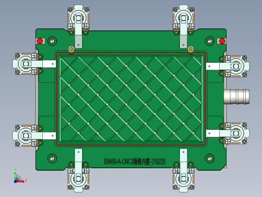 B9450-A-笔记本CNC工装夹具三维模型CNC3精铣内腔-210225前视缩略图