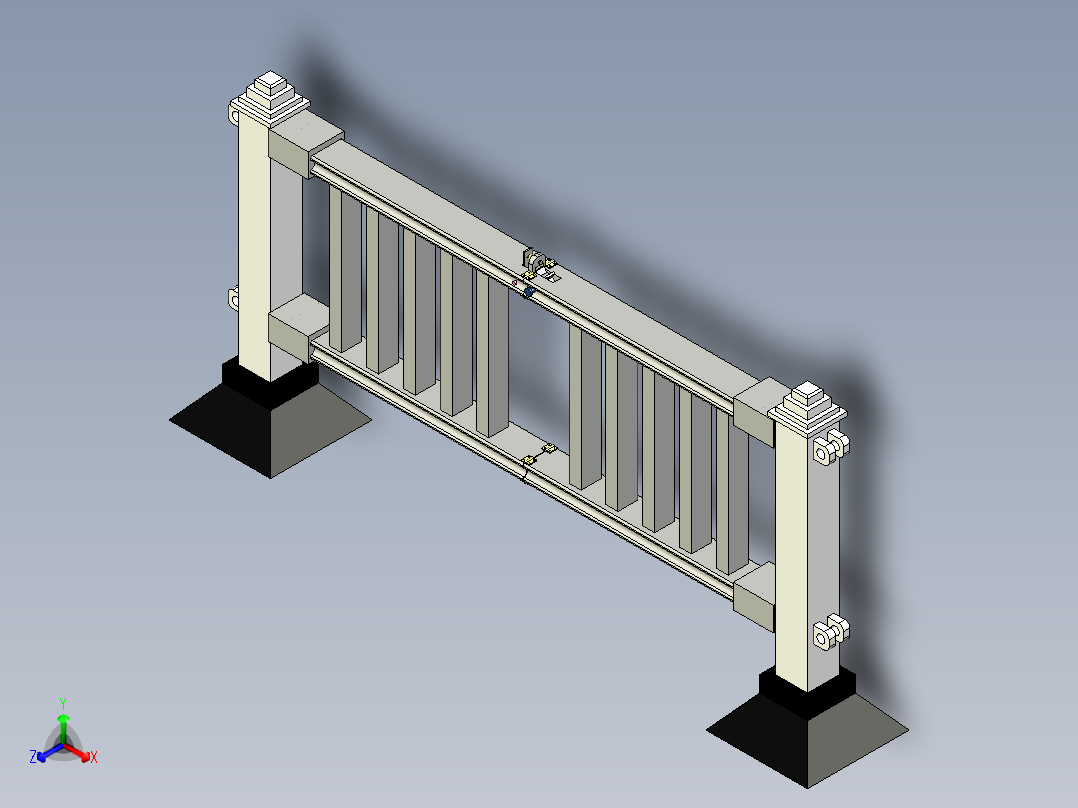 城市道路弯度可调整护栏
