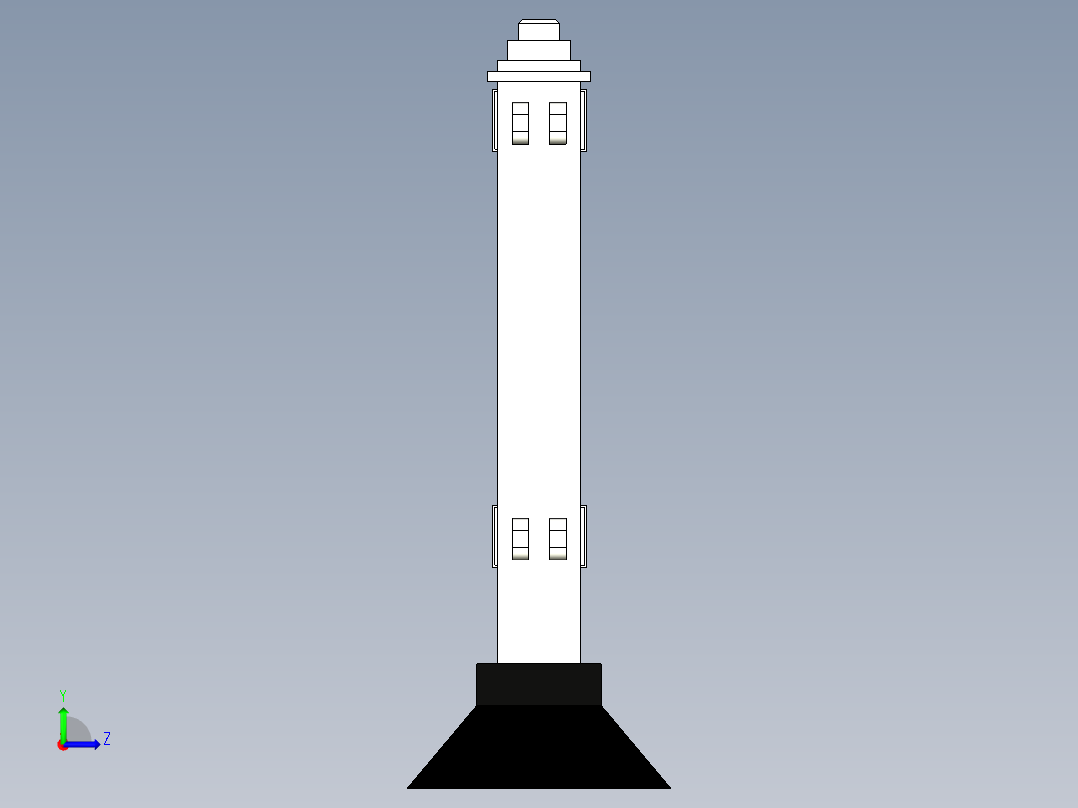 城市道路弯度可调整护栏左视图