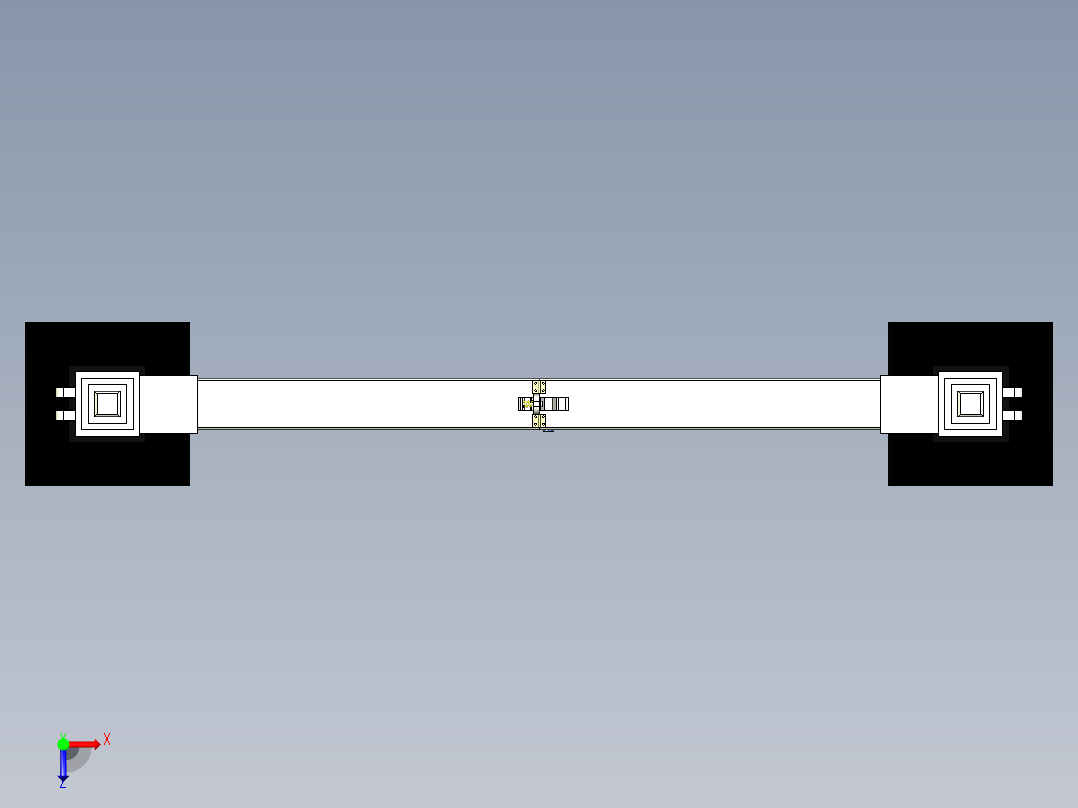城市道路弯度可调整护栏俯视图