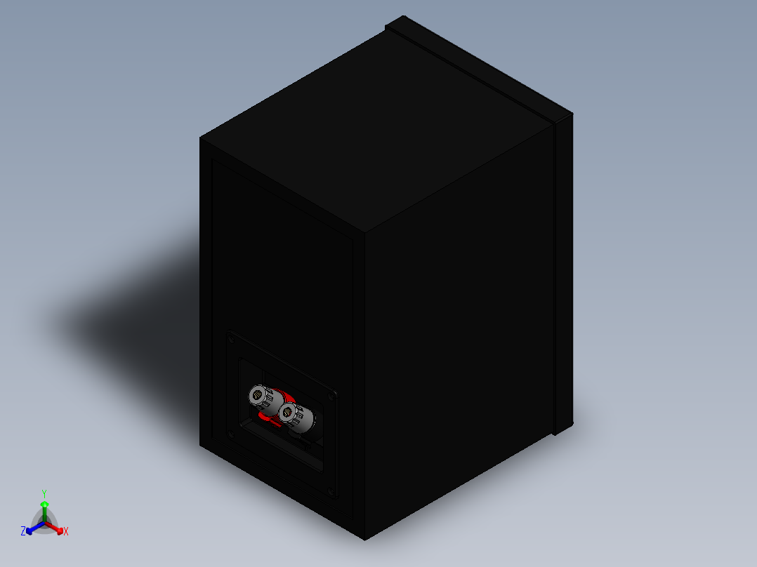 扬声器、喇叭(26)正等轴测图