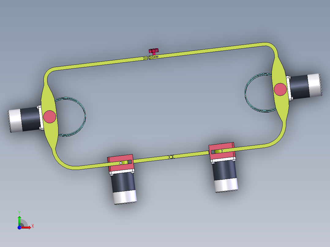 康复辅助机构前视图