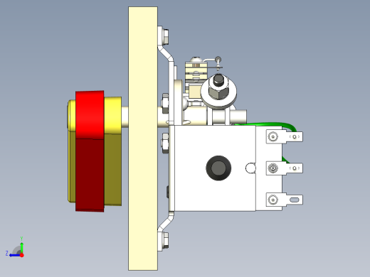 右弹球脚蹼组件右视缩略图