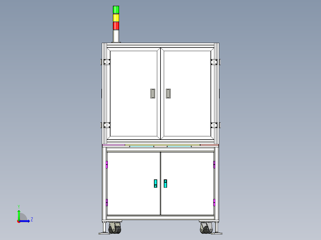 CG弹片锁螺丝机左视图