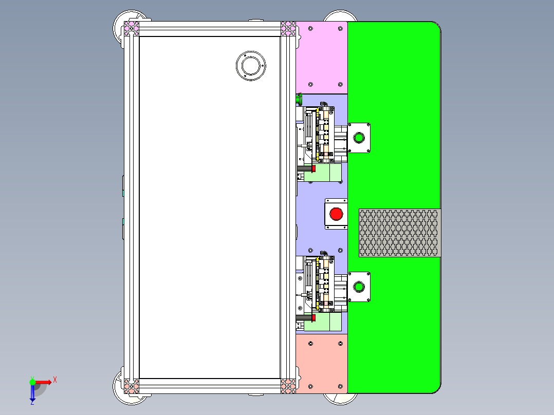 CG弹片锁螺丝机俯视图