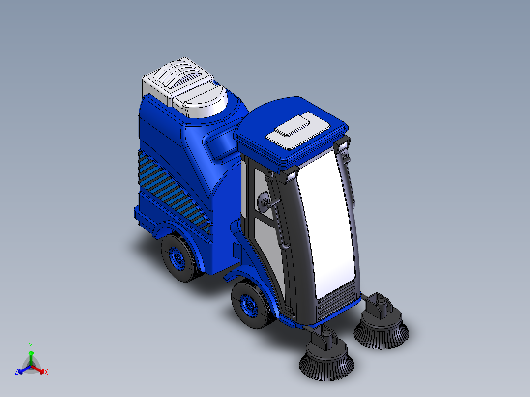 扫街车正等轴测图