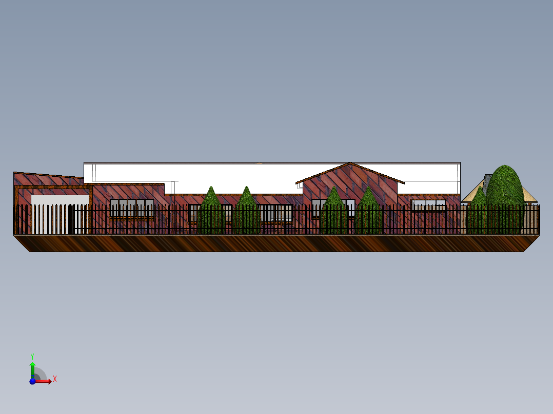 房子、建筑(125)前视图