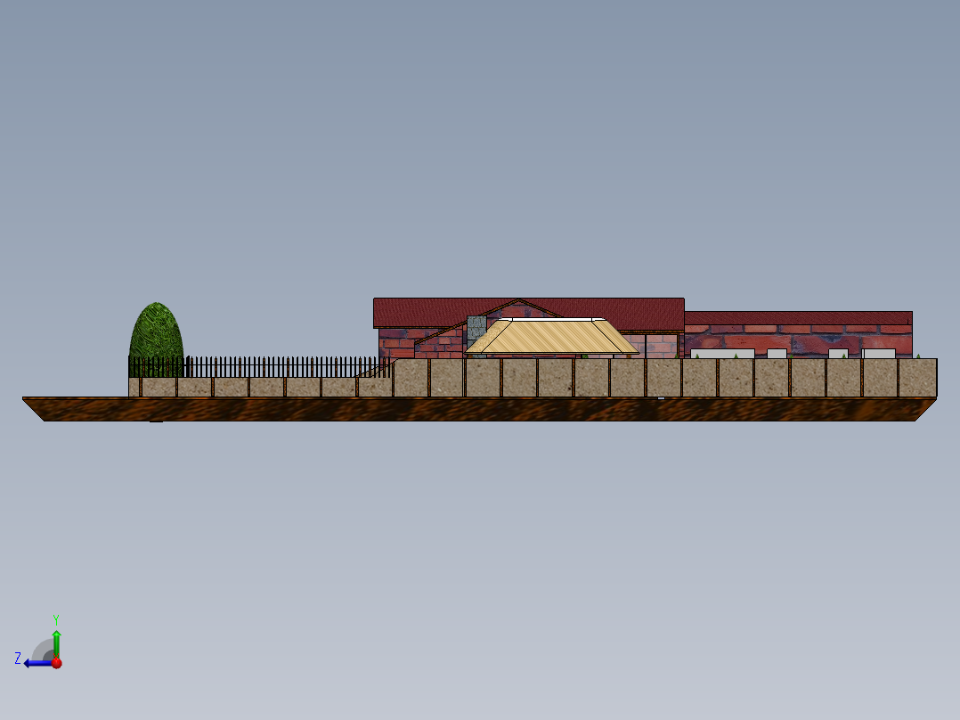 房子、建筑(125)右视图
