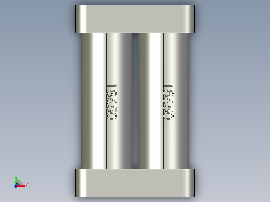 18650电池组前视图