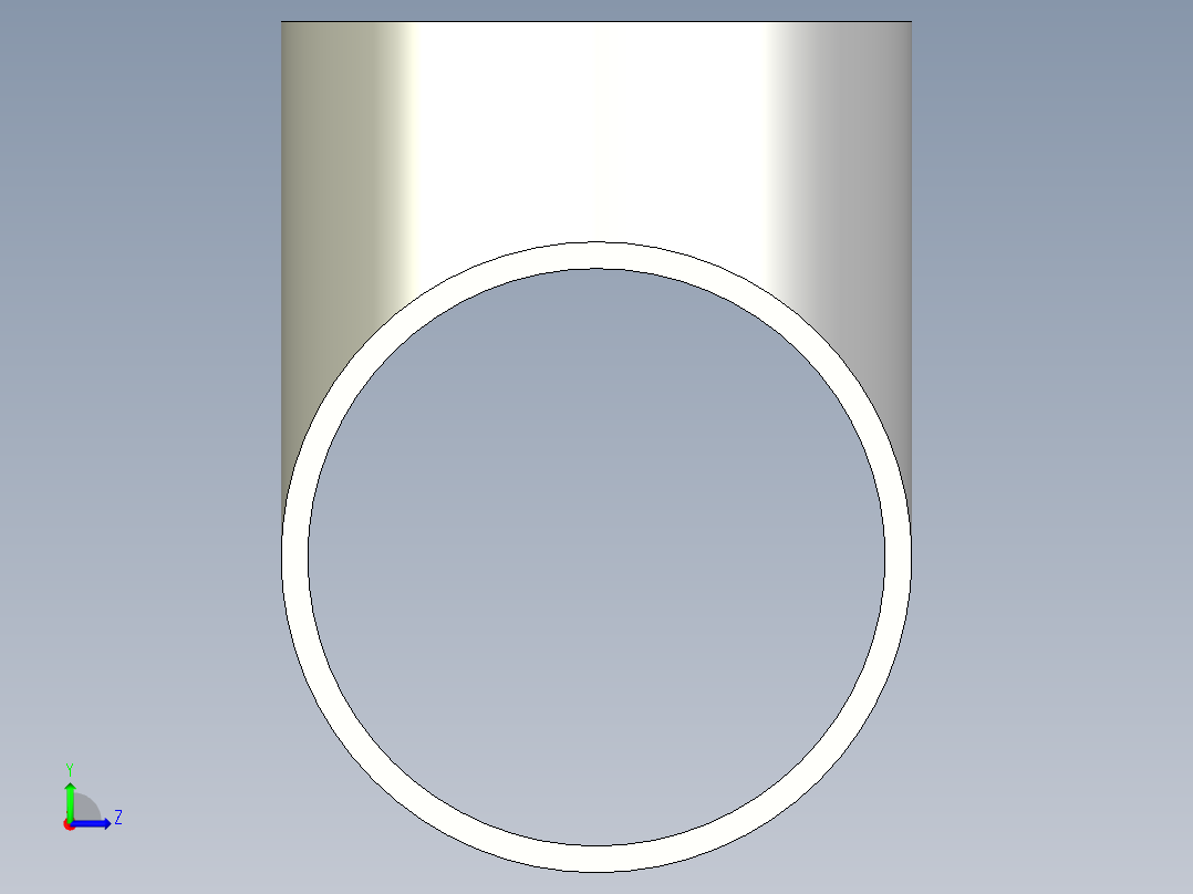 B3004349-等径三通 6英寸左视图