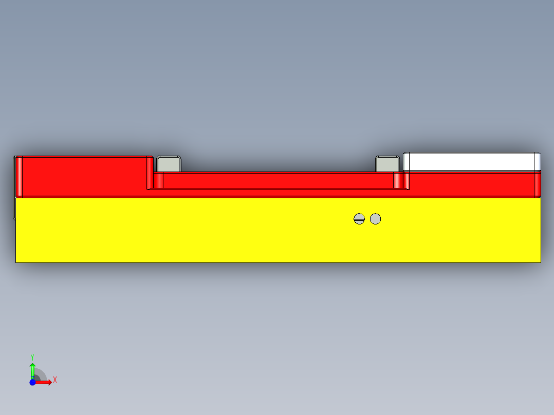 夹紧机构治具前视图