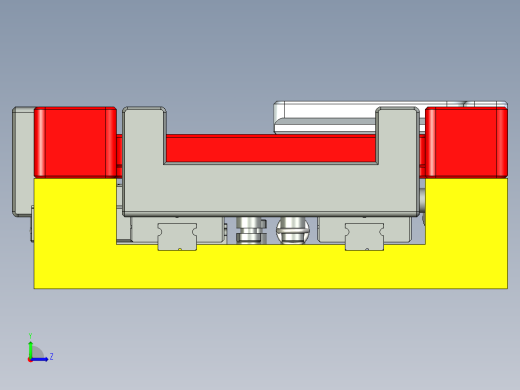 夹紧机构治具左视缩略图