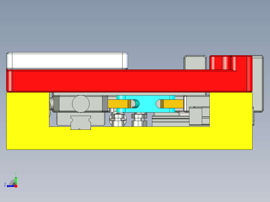 夹紧机构治具右视图