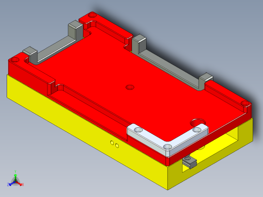 夹紧机构治具正等轴测缩略图