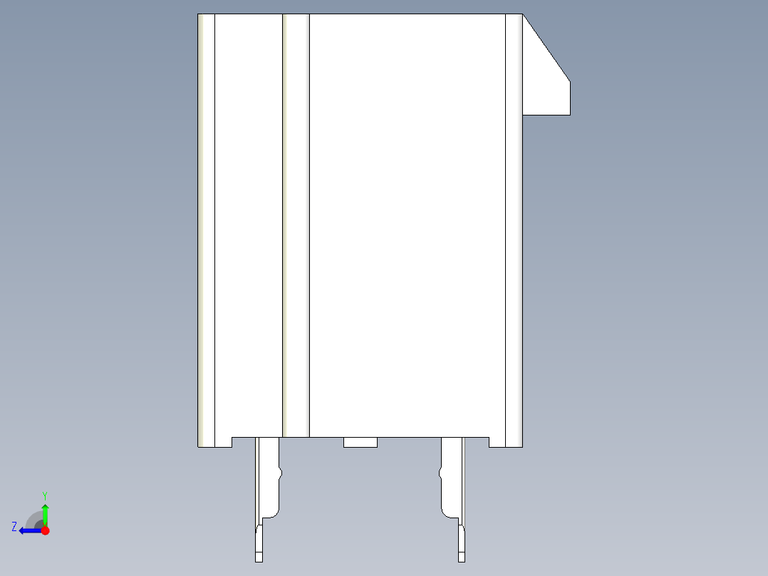 atx连接器8针110右视图