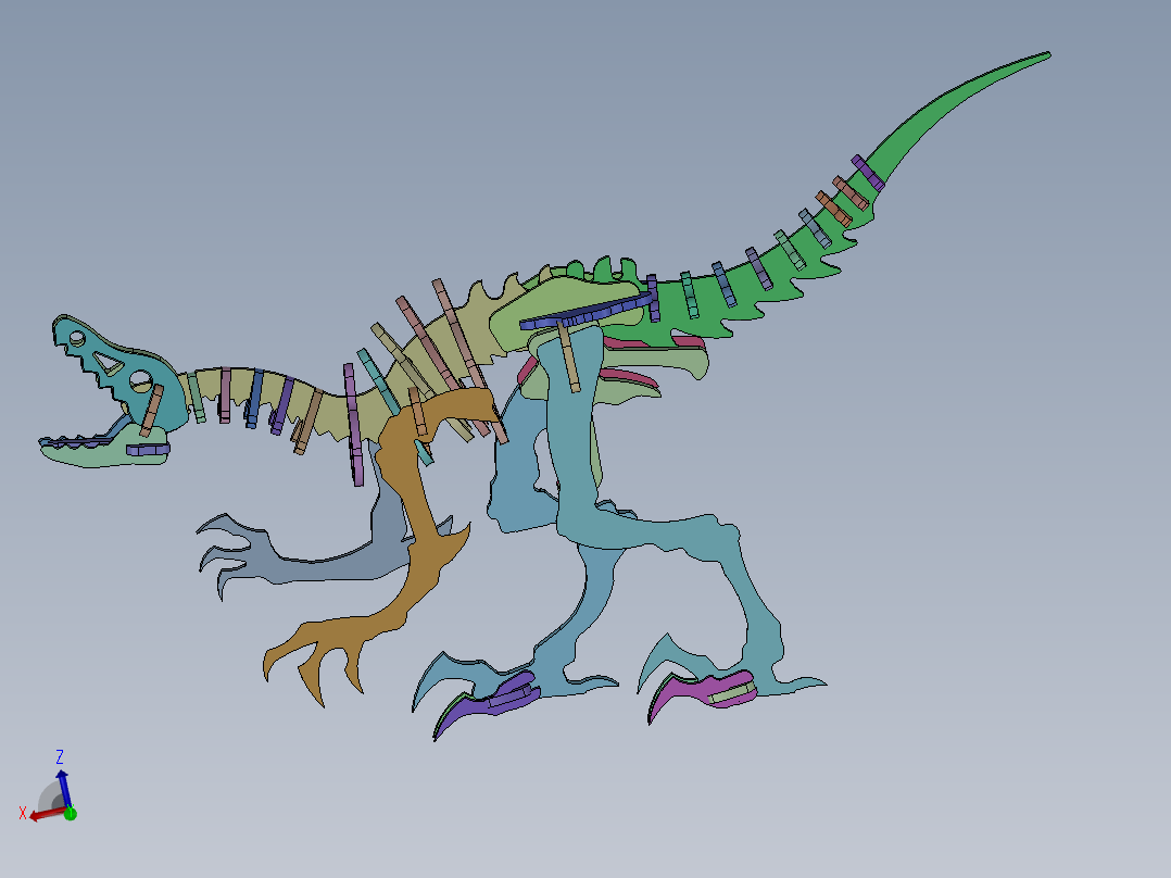 恐爪龙  SW16主视图