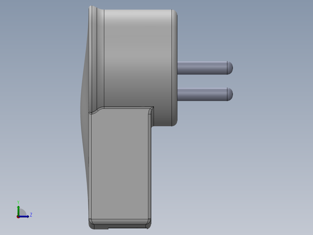 电源适配器左视图