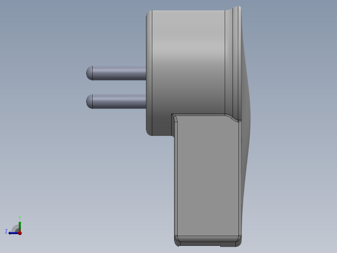 电源适配器右视图