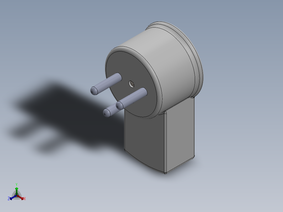 电源适配器正等轴测图