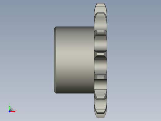 链轮08B-15螺旋轴前视缩略图