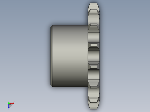 链轮08B-15螺旋轴俯视缩略图