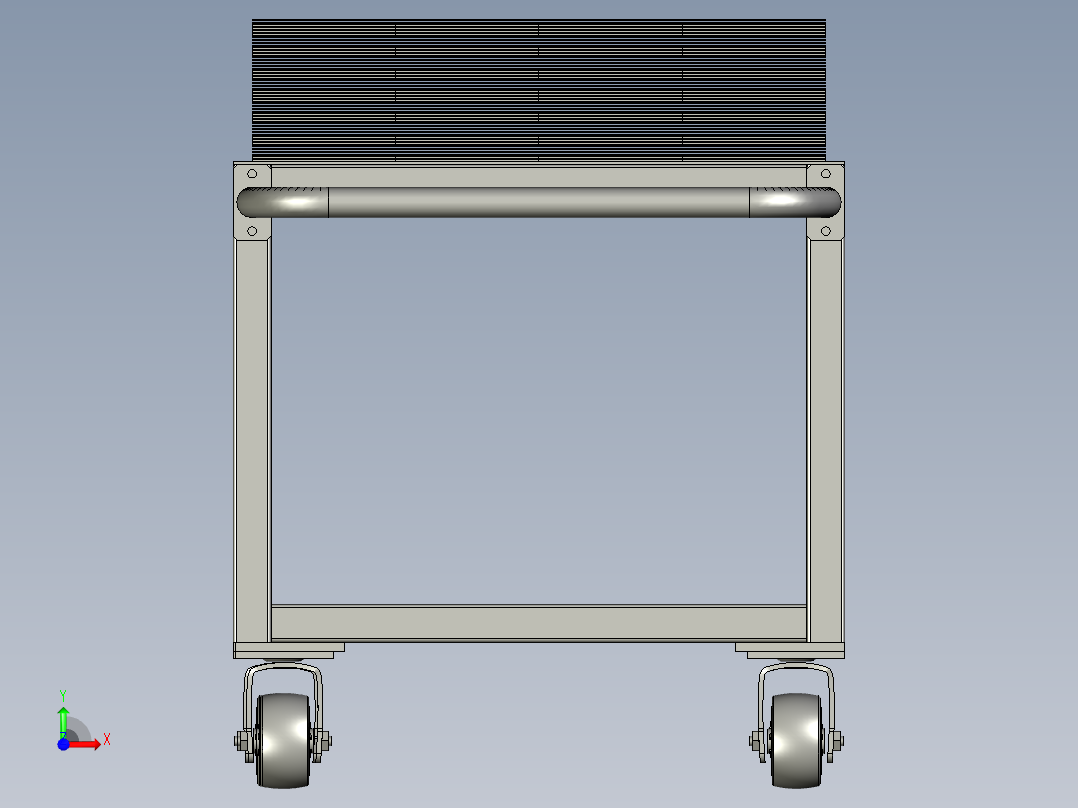 加强筋物料车(原料前视图