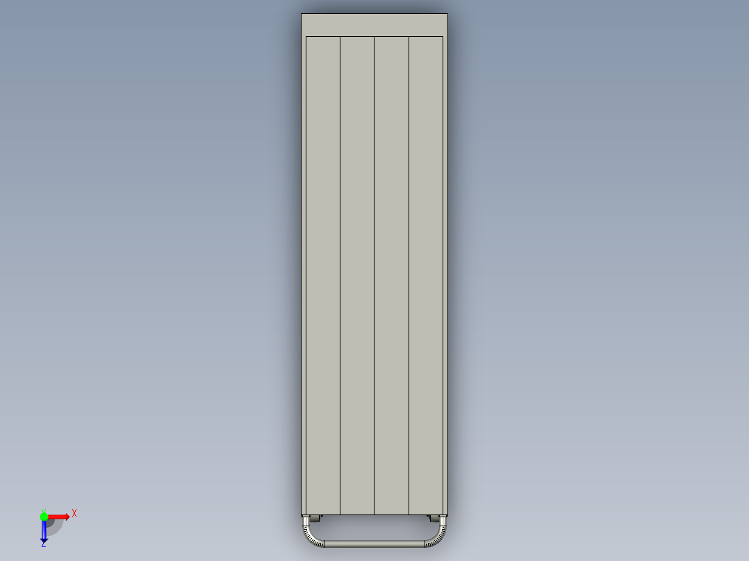 加强筋物料车(原料俯视图