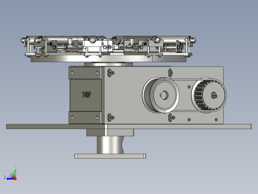 电气部件旋转展示台机构右视缩略图