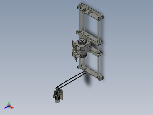 217021-06-00导向链轮机构B装配体正等轴测缩略图