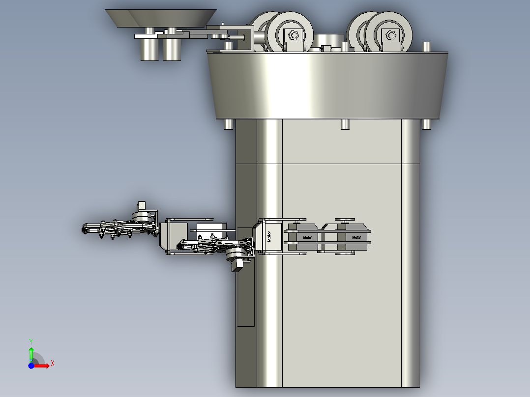 迎宾人工智能机前视图