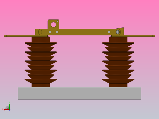 GW9-10G户外高压隔离开关刀闸[GW9-10G／630]后视缩略图