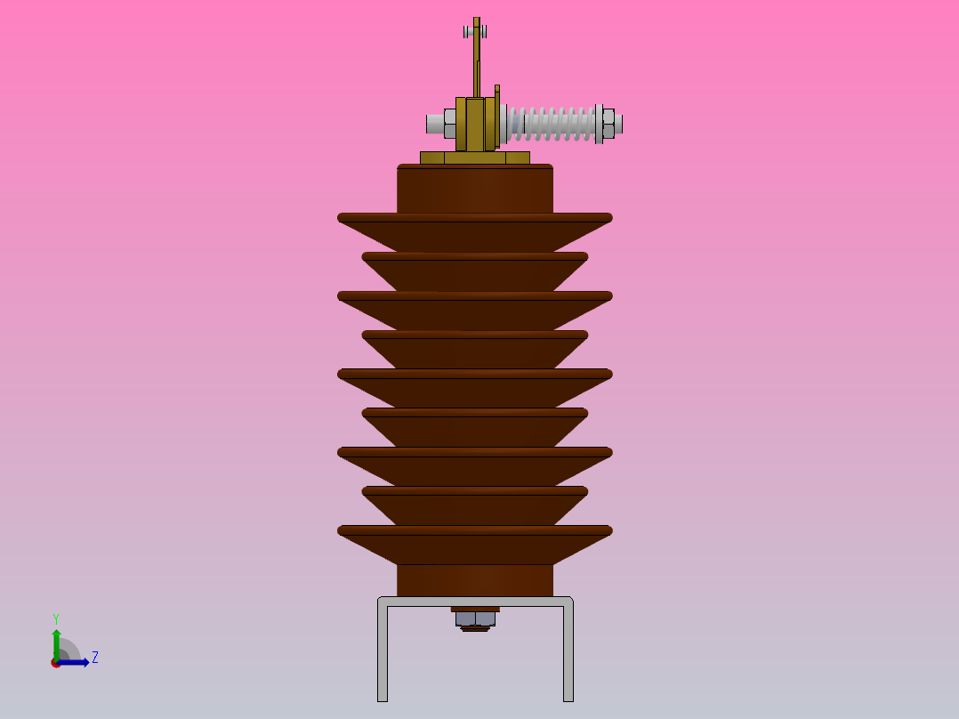 GW9-10G户外高压隔离开关刀闸[GW9-10G／630]左视图