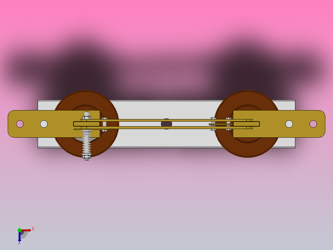 GW9-10G户外高压隔离开关刀闸[GW9-10G／630]俯视图