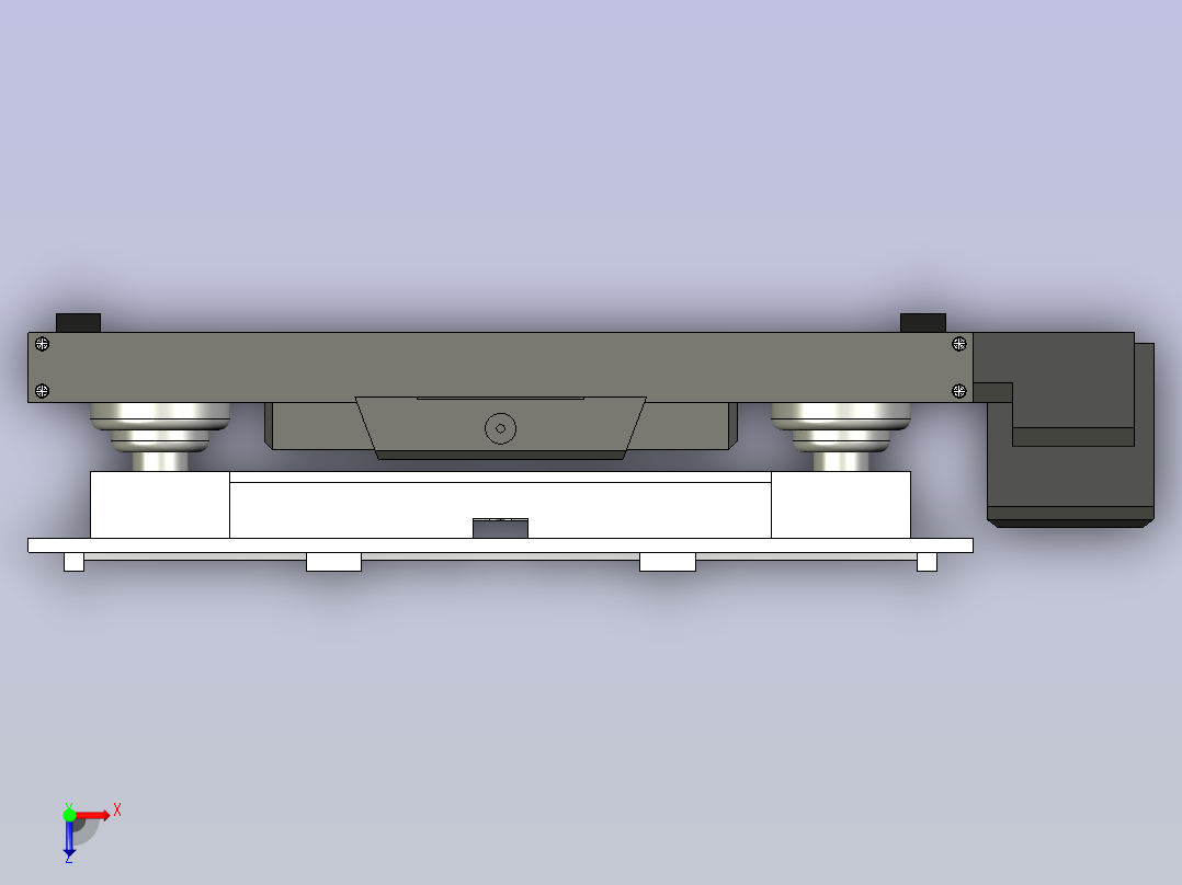 3D打印机底座俯视图