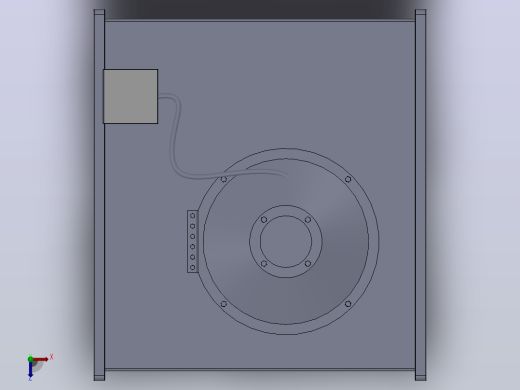 EKR600×350C1 EKR600×350E1方形管道风机[EKR600×350C1]俯视缩略图