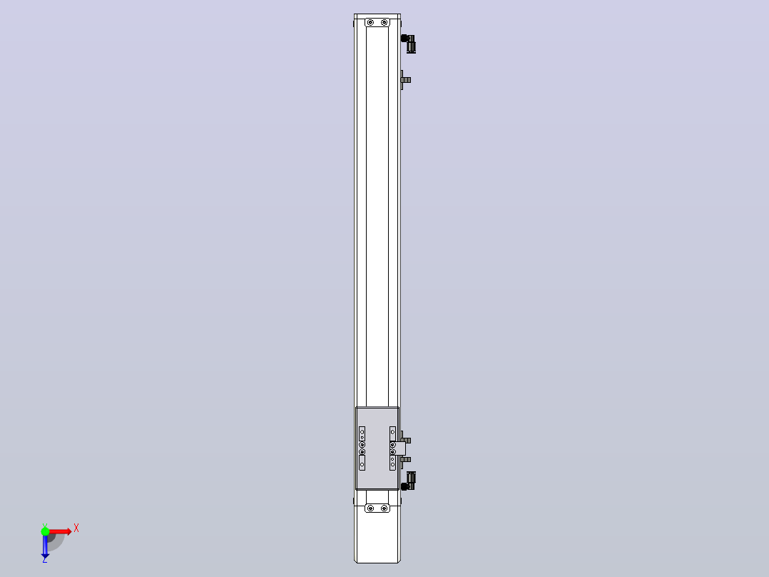 SCM6-500-BM-A57M滚珠花健、支撑座、滚珠丝杠、交叉导轨、直线模组俯视图