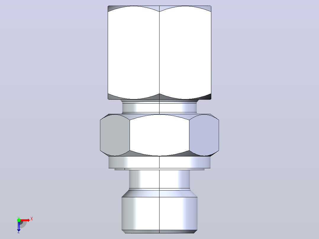 1CM-WD 1CM-WD 公制螺纹胶垫密封柱端[1DM-16-14WD-RN]俯视图