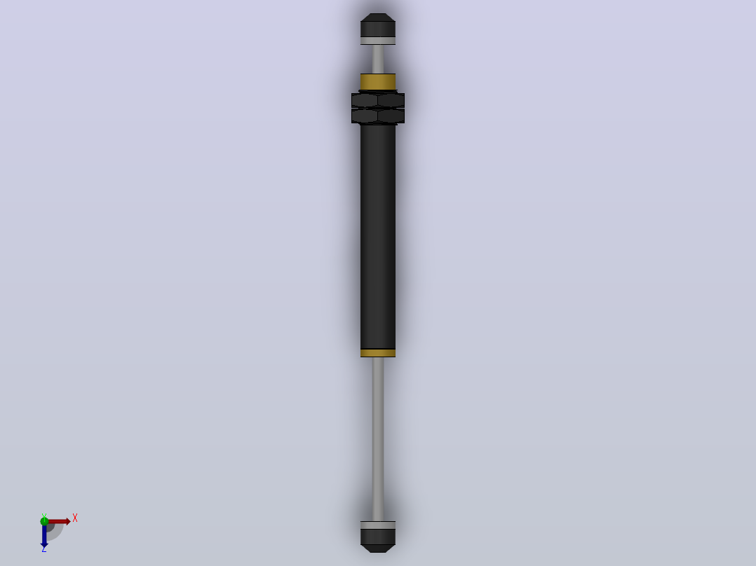 HACD系列油压缓冲器[HACD-2050-1]俯视图