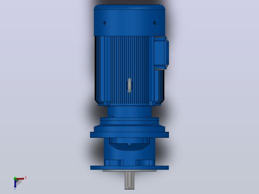 RXF37法兰轴伸式安装斜齿轮减速机RX37-Y0.25-4P-71-M1-0°-Φ160俯视缩略图