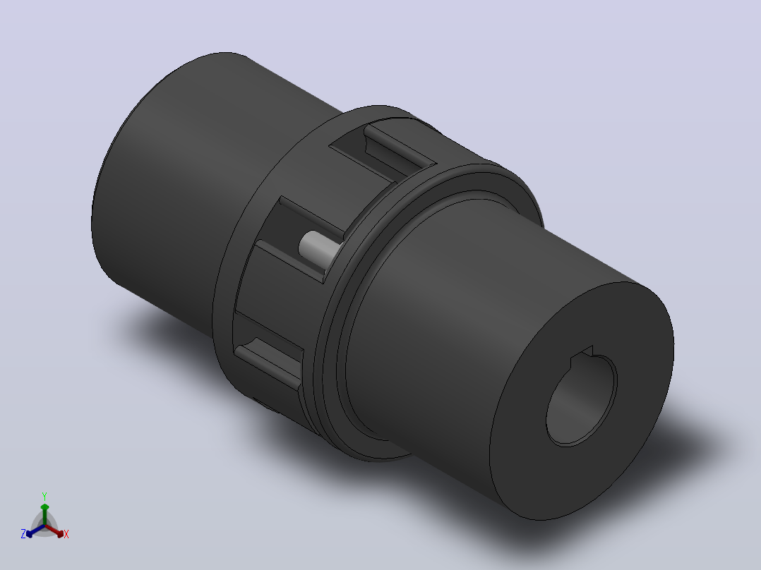 LM型梅花形弹性联轴器_LM4联轴器J128×62／Z25×44主视图
