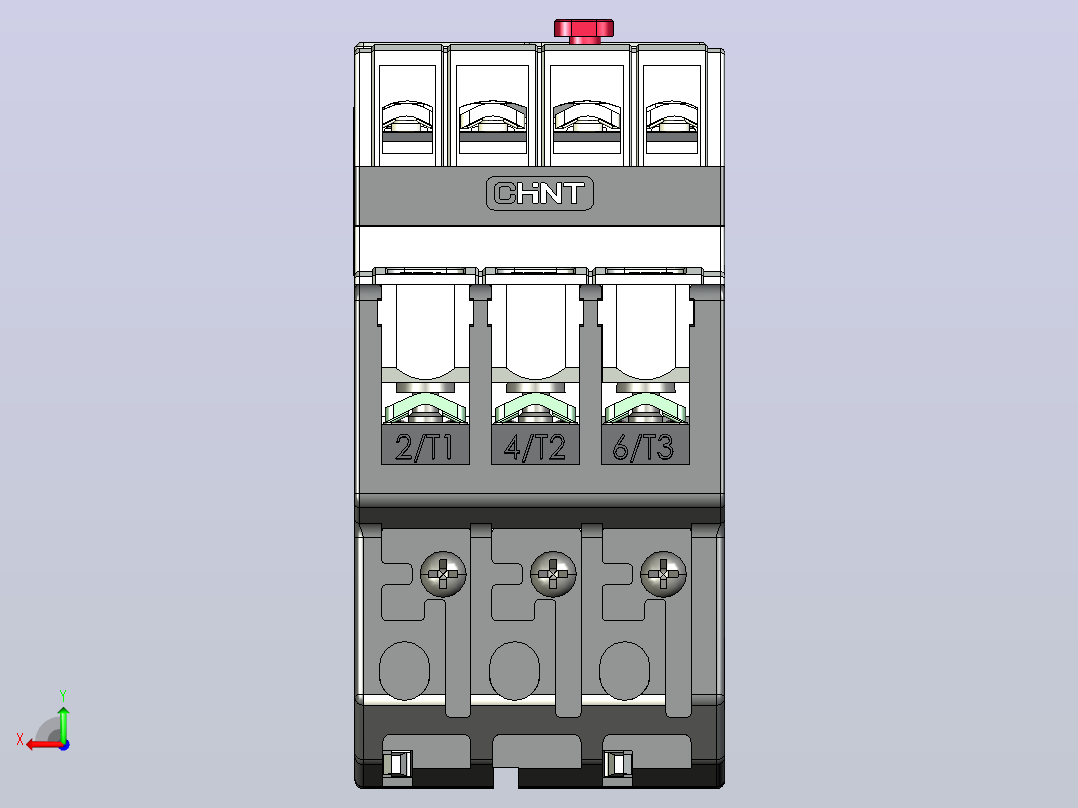 NR5-25热过载继电器三维模型202302后视图