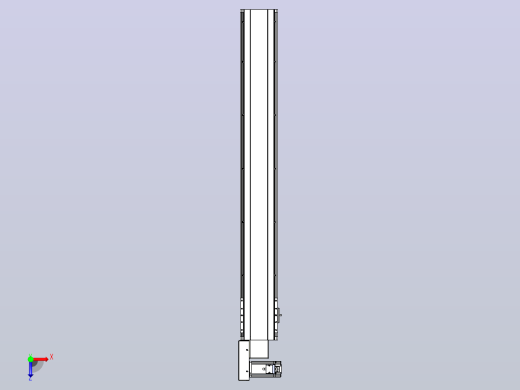 皮带直线轴半封闭可选导轨TPA-HNB-140D-120-L1000-ML-C-P40-N3俯视缩略图